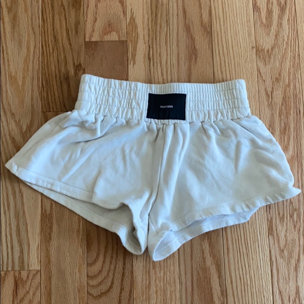 White talentless boxing shorts